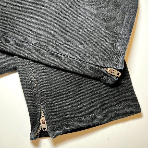 J BRAND Black Ankle Zip Mid Rise Skinny Denim Jeans Women's 27 - Picture 6 of 6